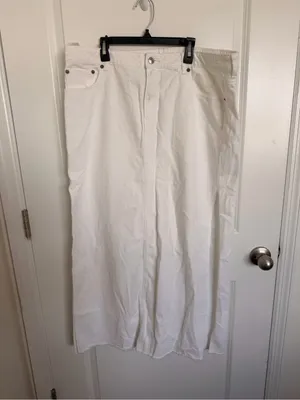 American Eagle Low Rise Denim Maxi Skirt 16 thumbnail 3