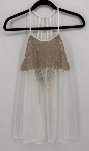 Victoria's Secret Whimsy Goth Fairycore Sheer‎ Lace Babydoll Chemise M thumbnail 1