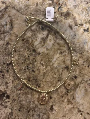 South Moon Under Brand New Gold Necklace With Charms thumbnail 1