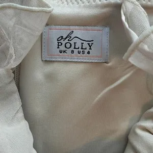 Oh Polly Romantic Ruffle Corset Crop Top Size 4 Coquette Balletcore thumbnail 5