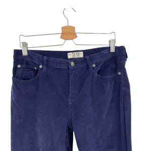 Free People We The Free Jayde Cord Flare Pants Raw Hem‎ Blue Size 29 thumbnail 2