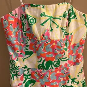 Lilly PULITZER SUN DRESS Strapless Blossom RESORT Mariposa Floral 0 Small SUMMER thumbnail 8