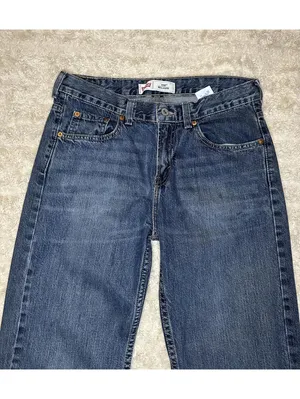 Levi's 550 Relaxed Fit medium wash straight leg denim jeans Size 29x29 thumbnail 2