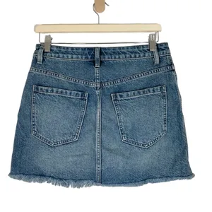 Free People We The Free High Waist Jean Skirt Size 27 thumbnail 5