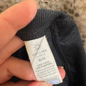 Aerie OFFLINE Ribbed Shiny High Rise Tight Fit Leggings XL thumbnail 3