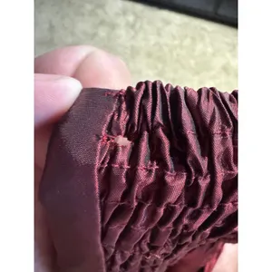 Angie Burgundy Iridescent Strapless Cocktail Dress‎ Smocked Back Size S thumbnail 5