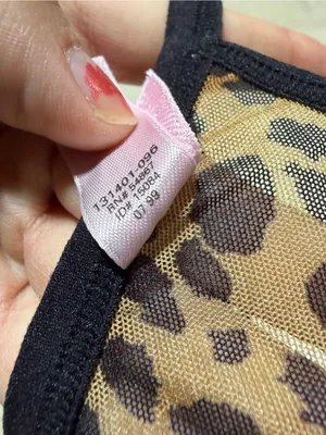 Victoria’s Secret Sheer Leopard Print Triangle Bralette small thumbnail 7