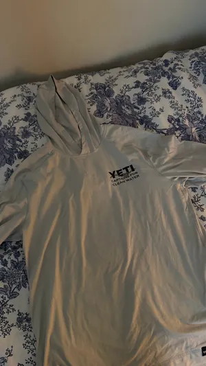 Yeti long sleeve hooded shirt thumbnail 2