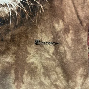 2011 Retro The Mountain Lion Face Brown Tie Dye Tee thumbnail 2