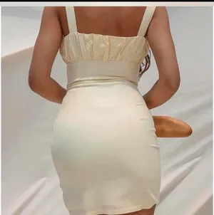 Peppermayo white linen mini dress new with tags 🤍 thumbnail 3