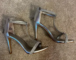 Steve Madden Sparkly Prom Homecoming Heels thumbnail 1