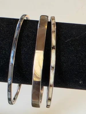 3 Boho Enameled Bangles Brown thumbnail 2