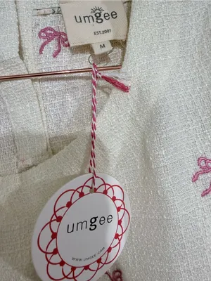 Umgee Cream Floral High-Waist Lounge Shorts Set with Pink Accents thumbnail 11