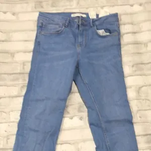 Zara blue denim jeans thumbnail 1