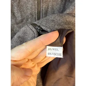 Brown Wool Blend Zip‎ Jacket Coat Women's Size 8 EU 38 Tailored thumbnail 5