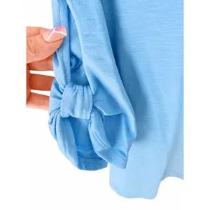 Ella Rafaella women’s short sleeve top in Blue Size Small thumbnail 3