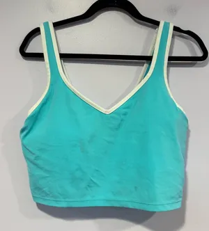 Blue‎ and white Aerie bra tank top thumbnail 1