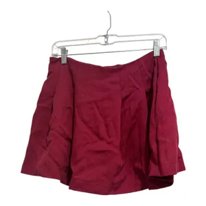 A New Day Women's Burgundy Pleated Mini Skort thumbnail 2