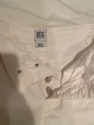 BDG White Flare High waisted Crop Jeans thumbnail 5