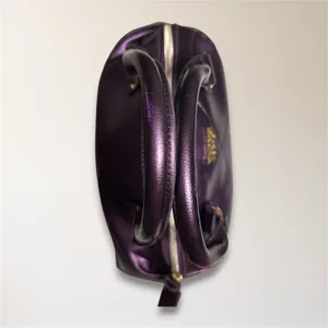 Victoria's Secret Y2K Metallic Purple Quilted Satchel Handbag‎ McBling Retro Bag thumbnail 6