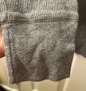 Old Navy Women's Long Sleeve Waffle Knit Graphic T-Shirt Gray Baby It's Cold Out thumbnail 5