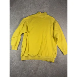 aerie oversized mock neck sweatshirt M bright yellow Pockets thumbnail 10