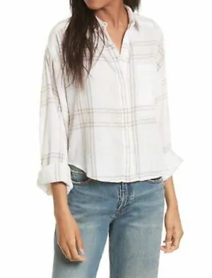 Free People Cropped Cutie Plaid Shirt thumbnail 5