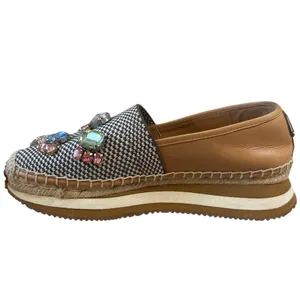 Tory Burch Crystal Daisy Espadrilles Jeweled Slip On‎ 6.5 thumbnail 10