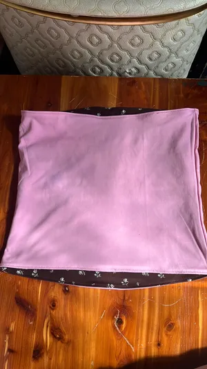 Target Tube Top Crop Pink and Brown Floral thumbnail 2