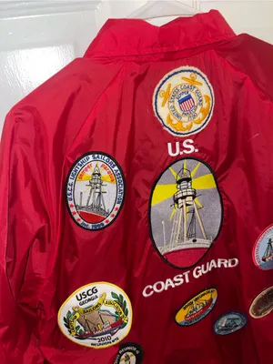 Wearguard U.S. Coast Guard Red Men’s Lightweight Coach Jacket - Size Medium thumbnail 4