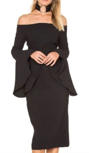 NWT Bardot Solange‎ Dress in Black Size 8 thumbnail 1