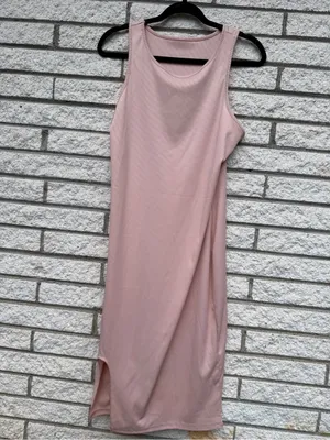 SHEIN Blush Pink Sleeveless Midi Dress thumbnail 2