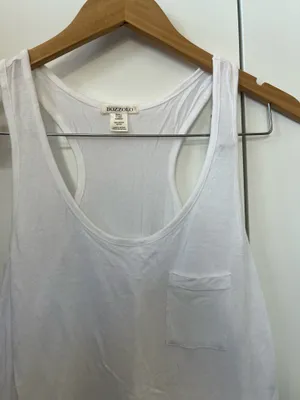 Tank Top White Bozzolo Racerback thumbnail 2