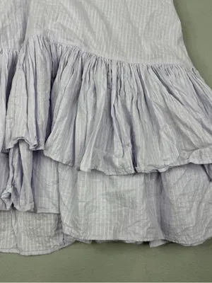 J.Crew Soft Gauze Cotton Tiered Beach Dress Lilac Purple Small BR007 thumbnail 3