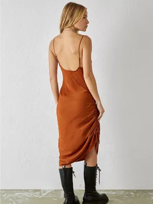 NWT Intimately Free People Women’s Day To Night Slip Dress in Cinnaber L thumbnail 2