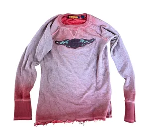Harley-Davidson‎ Small Red Ombre Long Sleeve Embroidered Logo Pullover Shirt thumbnail 1