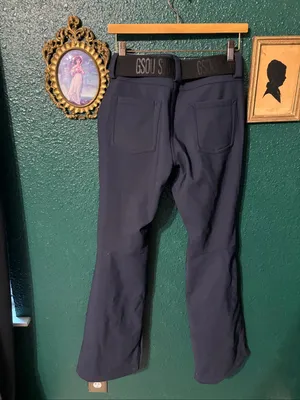 Gsou Blue Lined Snow Pants Sz Medium Womens thumbnail 2