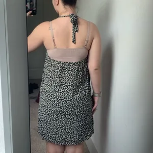 American Eagle sunflower pattern halter dress thumbnail 2
