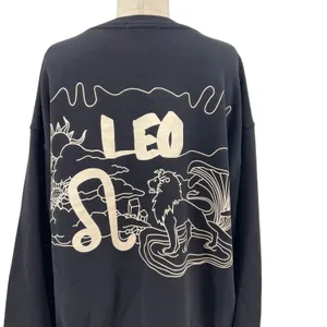 Good American Boyfriend Pullover Sweatshirt Leo Zodiac‎ Sign Black Size 3 Large thumbnail 10