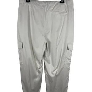 Old Navy Taylor Straight Trouser XL Beige Extra High Rise Baggy Cargo Pants NWT thumbnail 6
