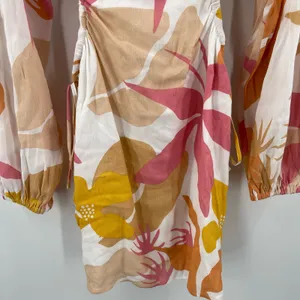 SABO SKIRT Zahlee Dress Size Extra Small Floral Sunset Cutout Crepe Mini NWT thumbnail 9