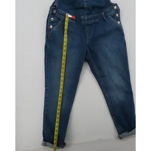 Gap Maternity Denim Overalls Medium Wash Stretch Cotton Blue Size S Small‎ thumbnail 7