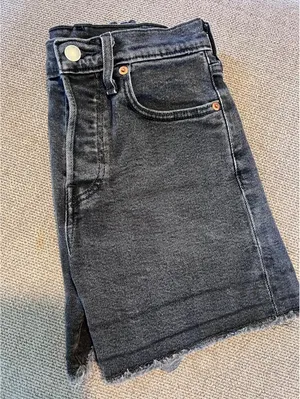 Levi’s Black/Grey Denim Shorts thumbnail 1