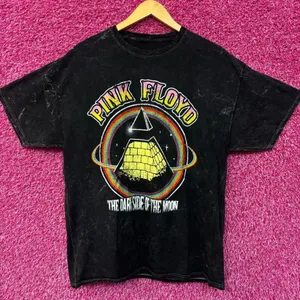 Pink Floyd Dark Side Of The Moon mineral wash Rock Tshirt size large thumbnail 1