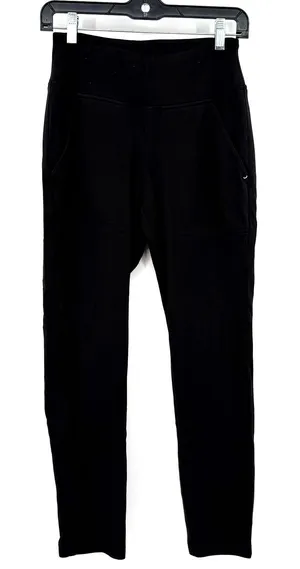 Jaanuu Size XS Black‎ Scrub Pants Bottoms Pockets Elastic Waist Comfort Pull On thumbnail 1