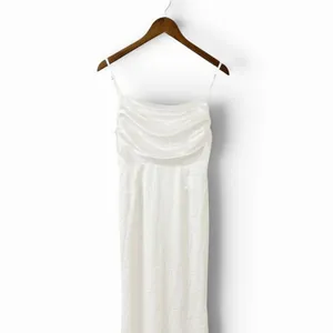 Lulus Lovely Endearment White Satin Sleeveless Backless Maxi Dress size S thumbnail 6