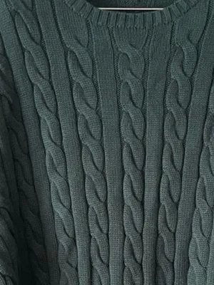 Polo Ralph Lauren Cable Knit Crewneck Sweater Mens XXL Oversized for Women thumbnail 5
