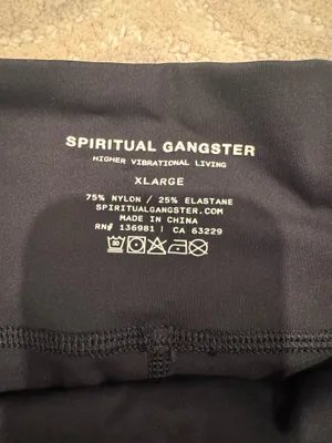 Spiritual Gangster Leggings High-Waisted Black thumbnail 2