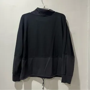 Athleta Hermosa Mock Neck Sweatshirt BLACK‎ SIZE Medium Great Shape thumbnail 9