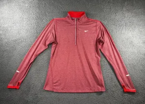 Nike‎ Dri Fit Swift Track Jacket Women Large 1/4 Zip Mock Neck Running thumbnail 1